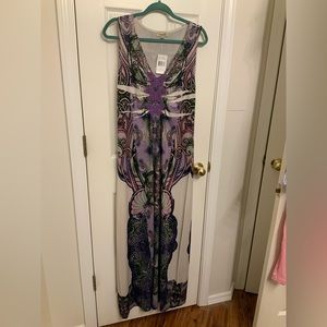 One World sleeveless maxi. Size large.